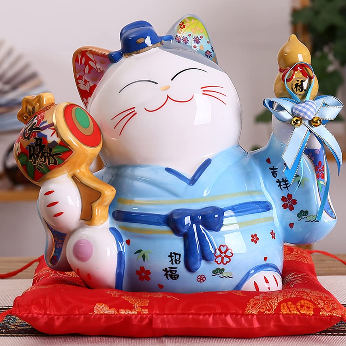 Amazon.com: UUNVTOSU 8 Inch Lucky Cat Piggy Money Box Adult Maneki